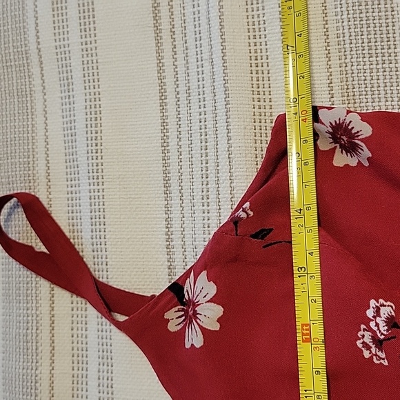 Breezy Red Floral Maxi Dress | Small - Picture 9 of 12